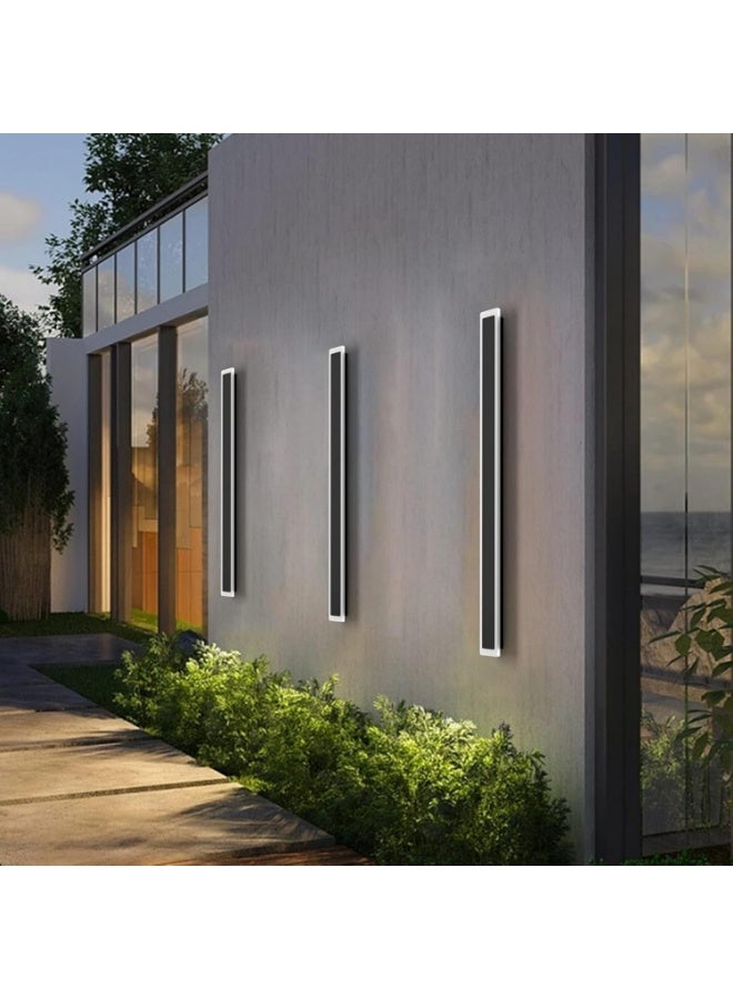 AFN Modern Outdoor LED Wall Light 100CM | Vertical Aluminium Wall Lamp | Warm White Waterproof IP65 Decorative Wall Lighting for Porch, Garden, Balcony & Exterior - Image 4